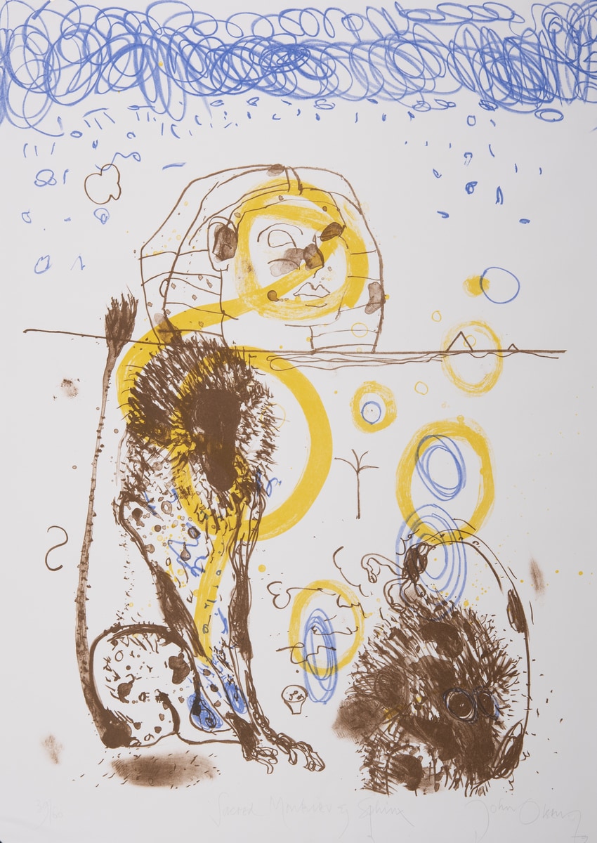 Sacred Monkies & Sphinx, 1979
lithograph,
Gift of Mr K. O'Shannessy 1980